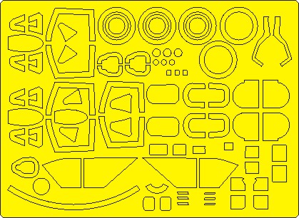 Mikoyan MiG21R Fishbed ADVANCED Painting mask (Eduard)  NWAM1367