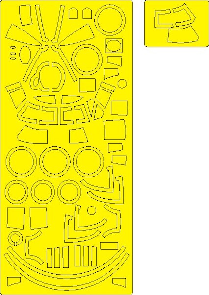Martin B26C Marauder BASIC Painting mask (ICM)  NWAM1371