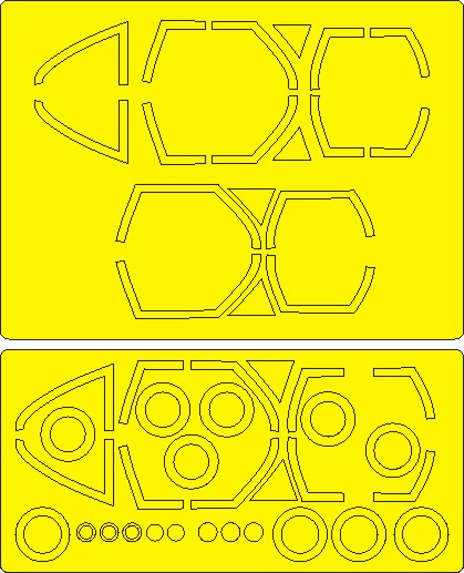 SAAB JAS39D Gripen EXPERT Painting mask (Italeri/Mistercraft) NWAM1375