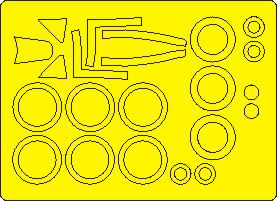 P47M Thunderbolt BASIC Painting mask (MiniArt)  NWAM1376