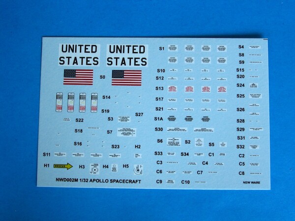 Apollo CSM decals NWD002M