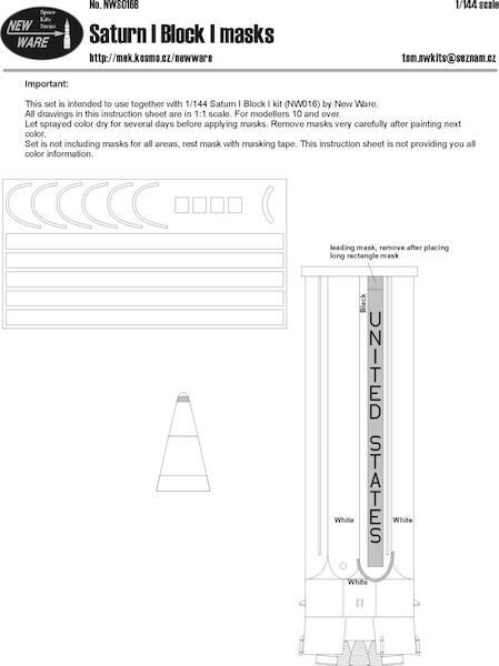 Saturn I Block I masks  NWS016B