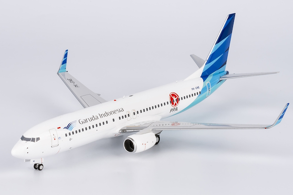 Boeing 737-800 Garuda Indonesia PK-GNE with PPA sticker + round stand 08023