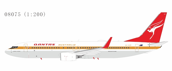 Boeing 737-800 Qantas Airways VH-XZP retro 'Ochre' c/s, named 'James Strong'  08075