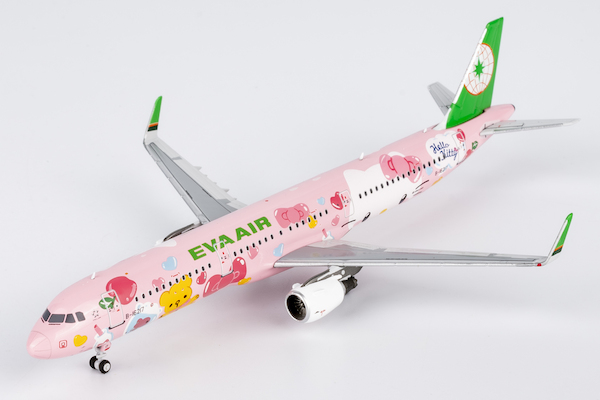 Airbus A321neo Eva Airways HELLO KITTY “Pinky Jet” Sanrio Characters B-16217 13123