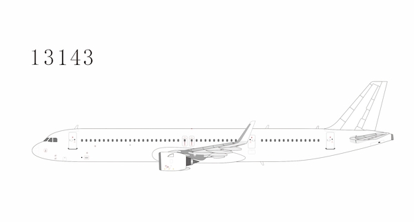 Airbus A321neo blank model PW PW1000G engines  13143