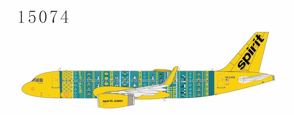 Airbus A320-200 Spirit Airlines "Winter Sweater Livery" N628NK 15074