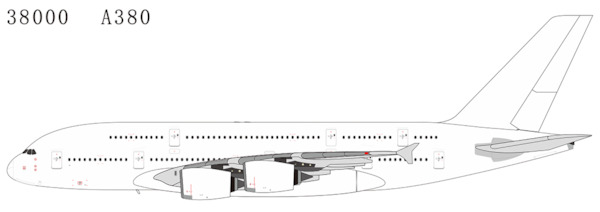 Airbus A380 Blank Model 38000