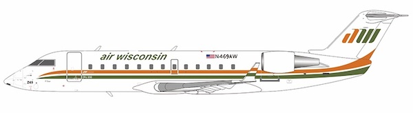 Canadair CRJ200LR United Express / Air Wisconsin retro N469AW 52066