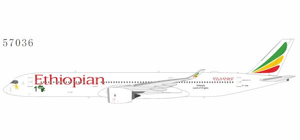 Airbus A350-1000 Ethiopian Airlines ET-BAW  "1st A350-1000 in Africa" sticker  57036