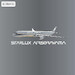 Airbus A350-1000 Starlux Airlines B-58553 Airsorayama Silver; Luxurious packaging  57045