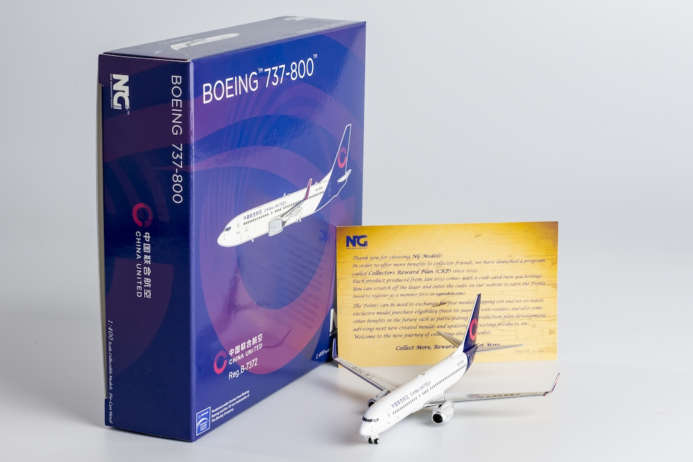 NG Models 58226 Boeing 737-800 China United Airlines B-7372