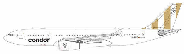 Airbus A330-200 Condor D-AIYC beige tail 61055