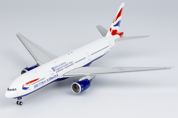 Boeing 777-200ER British Airways G-YMMJ official airlines of England football team; equipped with TRENT 800 engines 72031