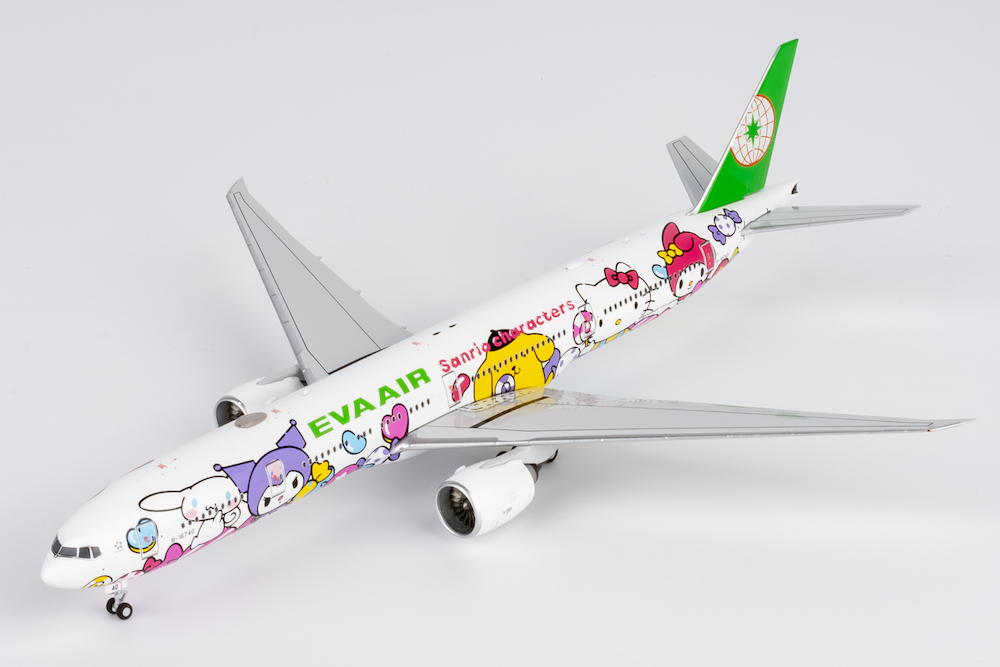 NG Models 73073 Boeing 777-300ER Eva Air HELLO KITTY “Candy Jet