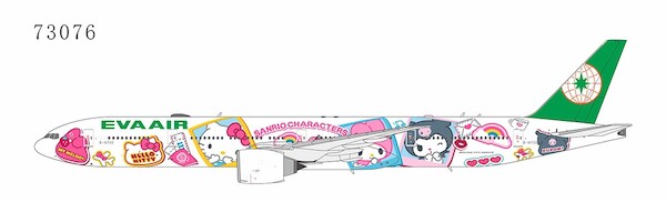 Boeing 777-300ER Eva Air Hello Kitty Besties Jet B-16722 73076