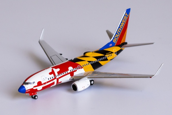 Boeing 737-700 Southwest Airlines Maryland One Livery with Canyon Blue tail; blue nose N214WN 77008