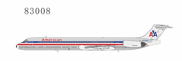McDonnell Douglas MD82 American Airlines N236AA black nosecone 83008