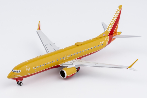 Boeing 737 MAX 8 Southwest Airlines N871HK Desert Gold Retro cs; named "The Herbert D. Kelleher" 88001