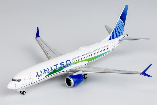 Boeing 737-MAX-8 United Airlines N77259 Connecting the world. Ensuring a better future. sticker  88039