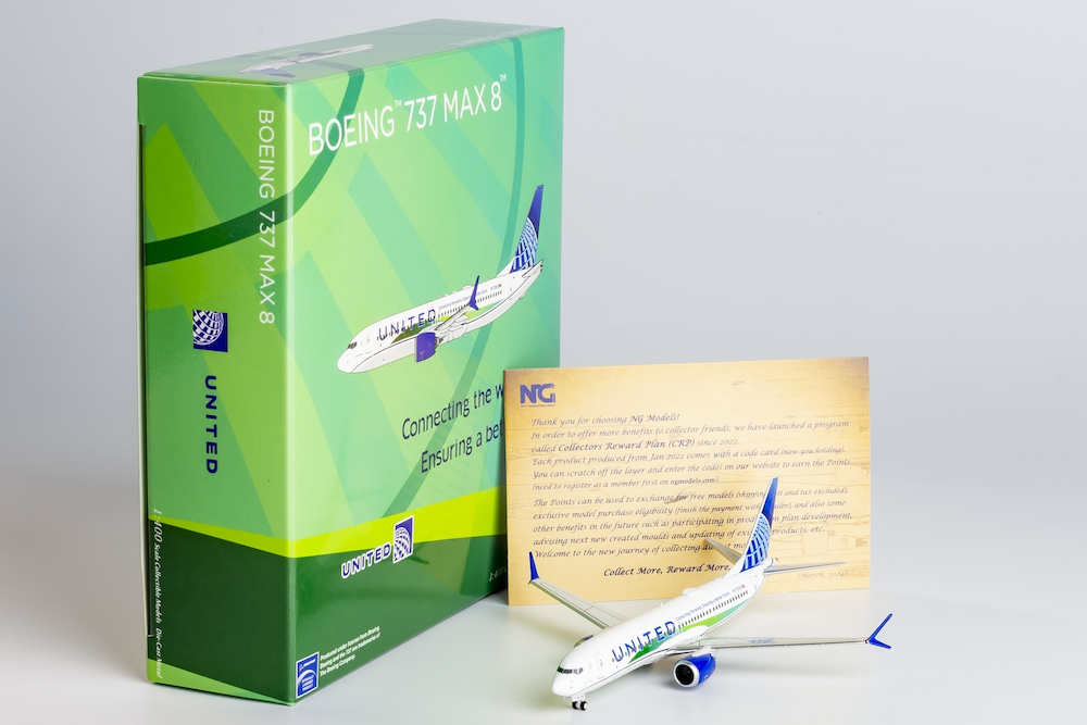 NG Models 88039 Boeing 737-MAX-8 United Airlines N77259