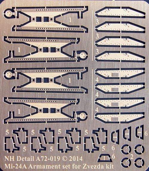 Mil Mi24A Armament Detail set (Zvezda) A72-019