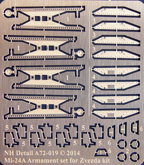 Mil Mi24A Armament Detail set (Zvezda)  A72-019