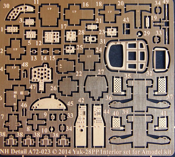 Yakovlev Yak28PP Interior Detail set (A Model)  A72-023