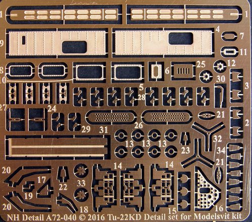 Tupolev Tu28KD Detail set (Modelsvit) A72-040