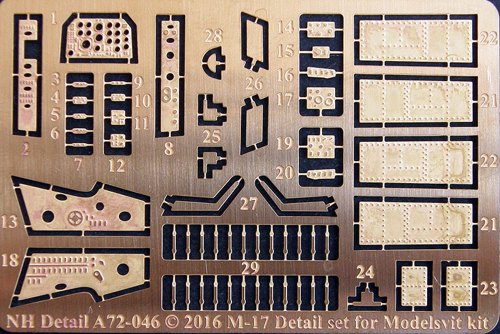 Myasishchev M17 Mystic Detail set (Modelsvit) A72-046