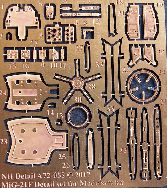 Mikoyan MiG-21F Detail Set (Modelsvit)  A72-058