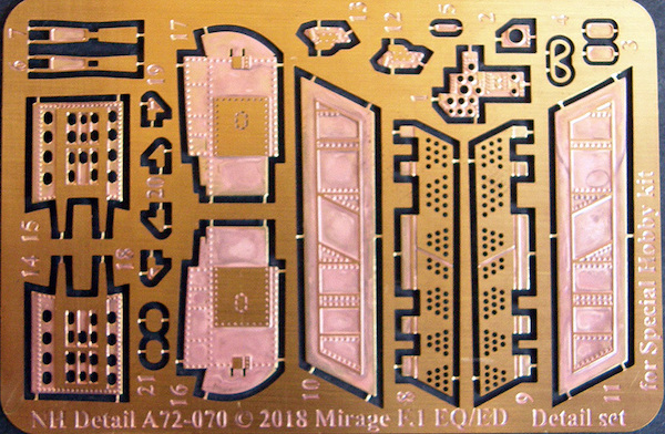 Mirage F1EQ/ED  Detail Set (Special Hobby)  A72-070