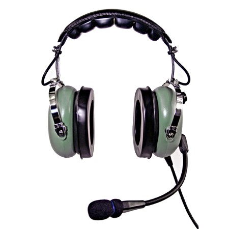 NicePower AN-1000A Passive noise cancelling General Aviation Headset (green) AN-1000A-GR
