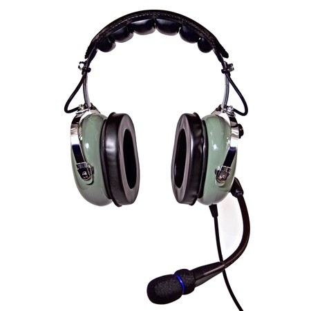 NicePower AN-1000AC Active noise cancelling General Aviation Headset (green)  AN-1000AC-GR