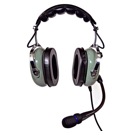 NicePower AN-1000AC Active noise cancelling General Aviation Headset (green) AN-1000AC-GR