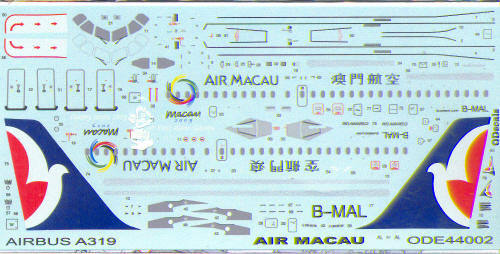 Airbus A319 (Air Macau) ode44002