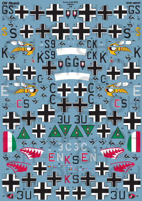Messerschmitt BF110D/E Collection (8 options) OHM48001