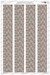 4 Colour lower Lozenge with rib tapes (Faded with fabric texture and overprint effect) d32005