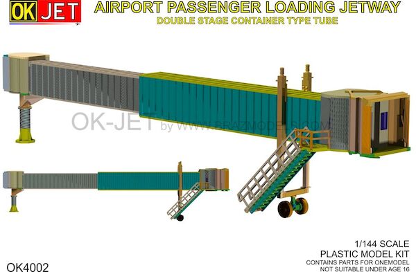 Airport Terminal Passenger Loading Jetway double Stage, Container Style Tube OK-4002