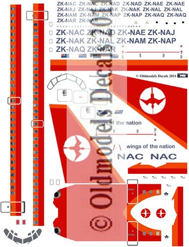 Boeing 737-200 (NAC 'Wings of the Nation" Scheme) OMD-B737-20003