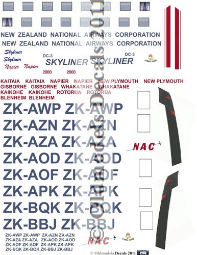 Douglas DC3 (NAC Skyliner Scheme)  OMD-dc3-4806