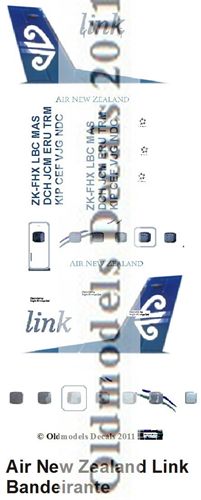Embraer EMB110 Bandeirante (Air New Zealand - Pacific Wave (final) Scheme) for Duarte kit OMD-emb110-7201