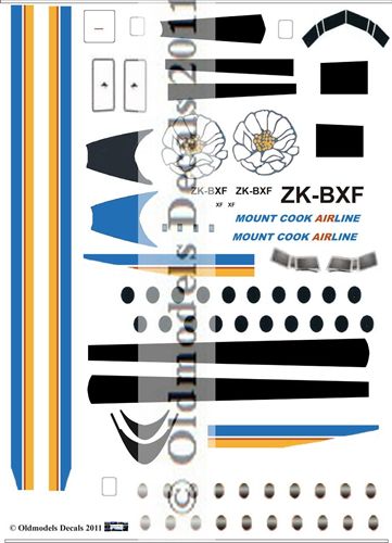 Fokker F27-100 Friendship (Mount Cook Airlines) for F-RSIN kit) OMD-F27-14401