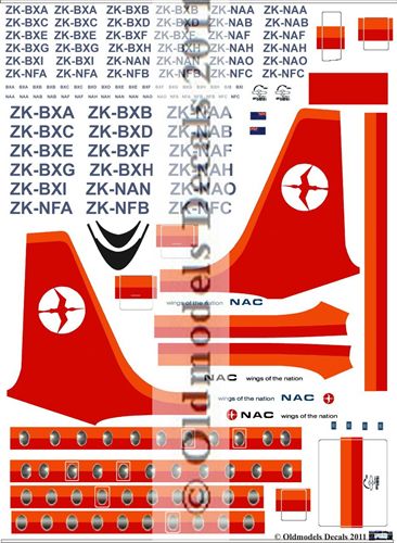 Fokker F27-100/200 and 500 Friendship (NAC 4nd Wings of the Nation scheme)) for F-RSIN, Welsh and Doyusha kit)  OMD-F27-14405