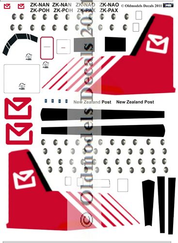 Fokker F27-500 Friendship (Airwork NZ Post) for F-RSIN and Welsh -500 kit)  OMD-F27-14410