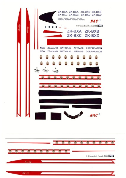 Fokker F27-100 Friendship (NAC 1nd National Airways scheme) for Revell kit)  OMD-F27-9602