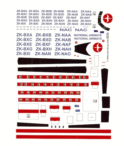 Fokker F27-100/200 and 500 Friendship (NAC 3nd National Airways scheme) Revell OMD-F27-9604
