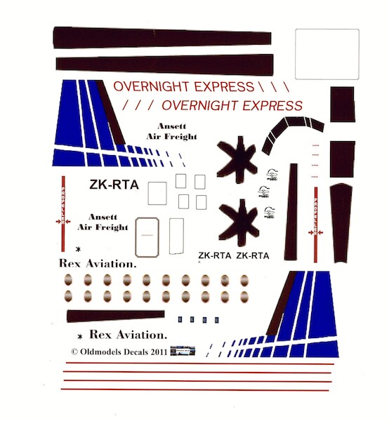 Fokker F27-600 Friendship (Ansett Airfreight) for Revell kit  OMD-F27-9611