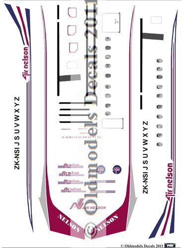 SA226 Metroliner Air Nelson - original pre Air NZ Scheme) OMD-SA226-7202