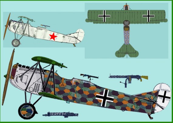 Fokker C1 (German and russian markings)  72031